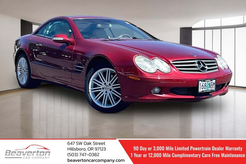 Firemist Red Metallic 2003 Mercedes-Benz SL-Class Convertible Rear-Wheel Drive 5-Speed Automatic Overdrive