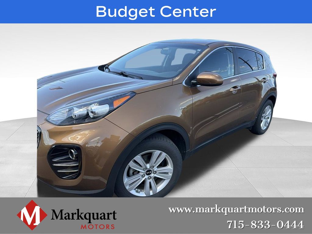 Red (Burnished Copper) 2017 Kia Sportage SUV / Crossover All-Wheel Drive 6-Speed Automatic