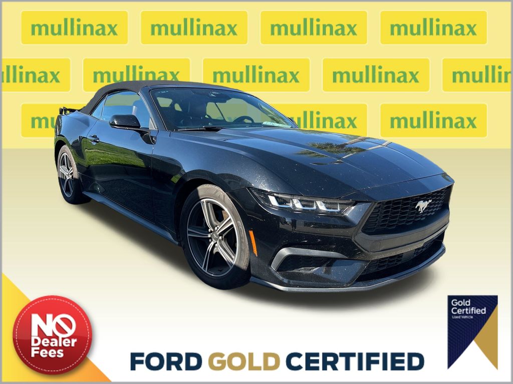 Shadow Black 2024 Ford Mustang Convertible Rear-Wheel Drive Automatic