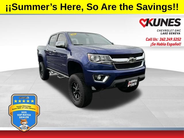 Laser Blue 2016 Chevrolet Colorado LT Crew Cab 4WD Pickup Truck Four-Wheel Drive 6-Speed Automatic