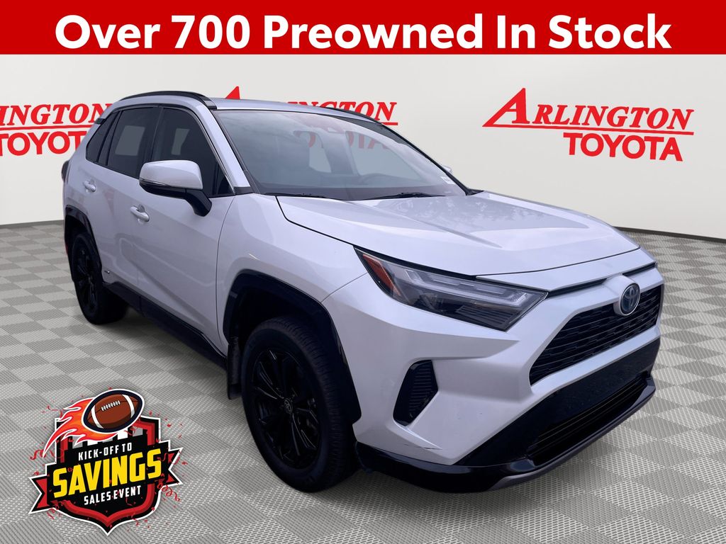 White (Wind Chill Pearl) 2023 Toyota RAV4 Hybrid SUV / Crossover All-Wheel Drive Continuously Variable Transmission
