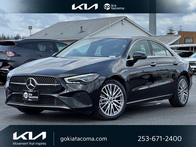 Night Black 2025 Mercedes-Benz CLA Coupe Front-Wheel Drive 8-Speed Dual Clutch