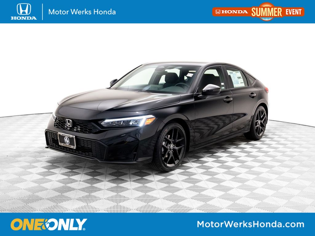 Crystal Black Pearl 2026 Honda Civic Hatchback Hatchback Front-Wheel Drive Continuously Variable Transmission