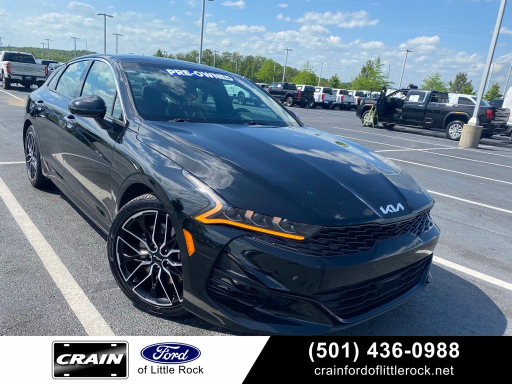 Ebony Black 2024 Kia K5 GT FWD Sedan Front-Wheel Drive 8-Speed Dual Clutch