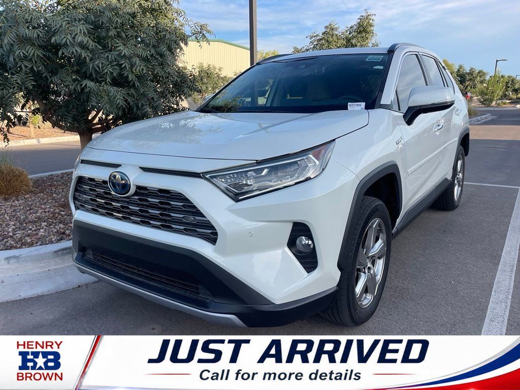 White (Blizzard Pearl) 2019 Toyota RAV4 Hybrid SUV / Crossover All-Wheel Drive Continuously Variable Transmission