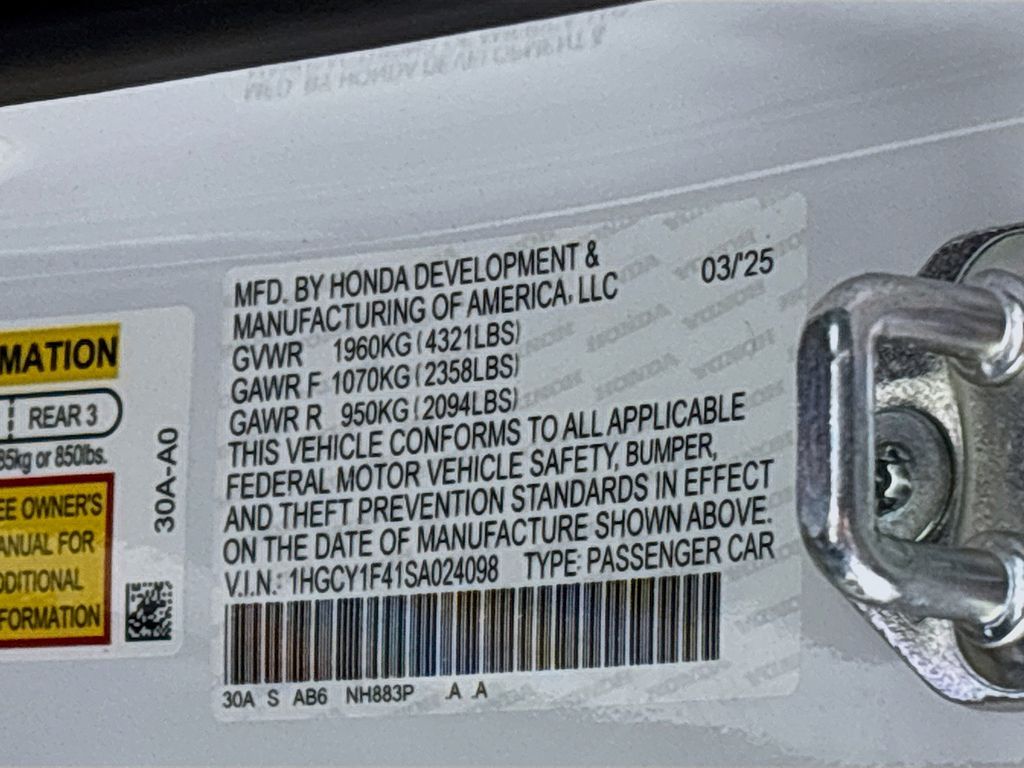2025 Honda Accord SE