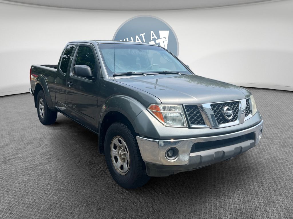 Storm Gray 2007 Nissan Frontier Pickup Truck Four-Wheel Drive 5-Speed Automatic Overdrive