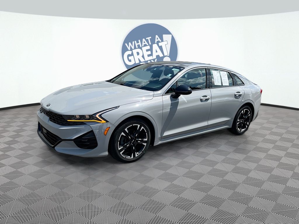 Wolf Gray 2021 Kia K5 GT-Line FWD Sedan Front-Wheel Drive 8-Speed Automatic