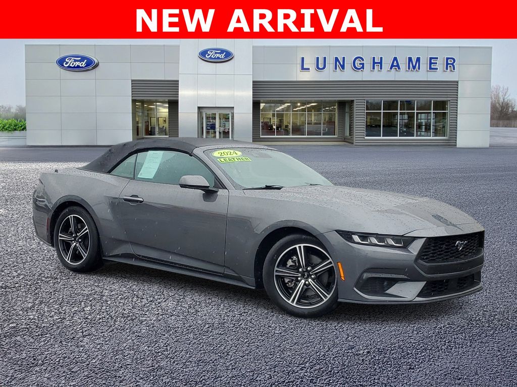 Carbonized Gray Metallic 2024 Ford Mustang EcoBoost Premium Convertible RWD Convertible Rear-Wheel Drive Automatic