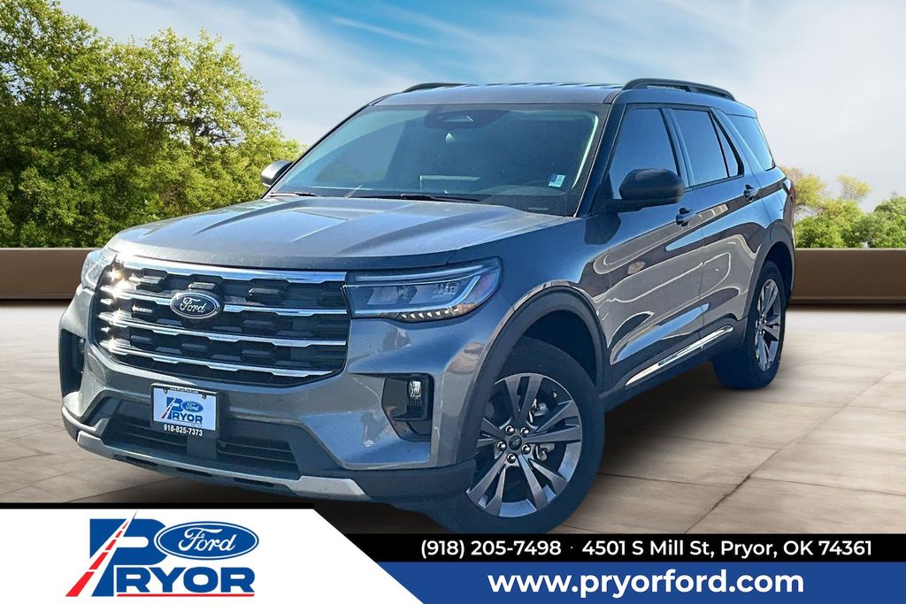 Carbonized Gray Metallic 2025 Ford Explorer SUV / Crossover All-Wheel Drive Automatic