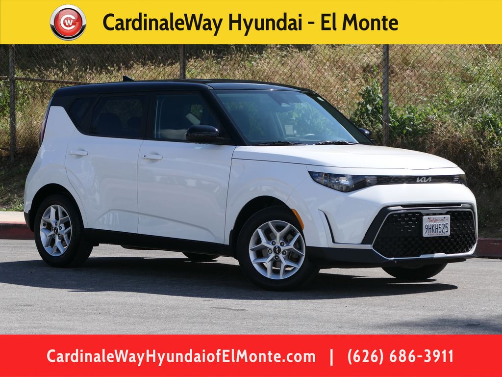 Clear White w/Black Roof 2023 Kia Soul S FWD SUV / Crossover Front-Wheel Drive Continuously Variable Transmission