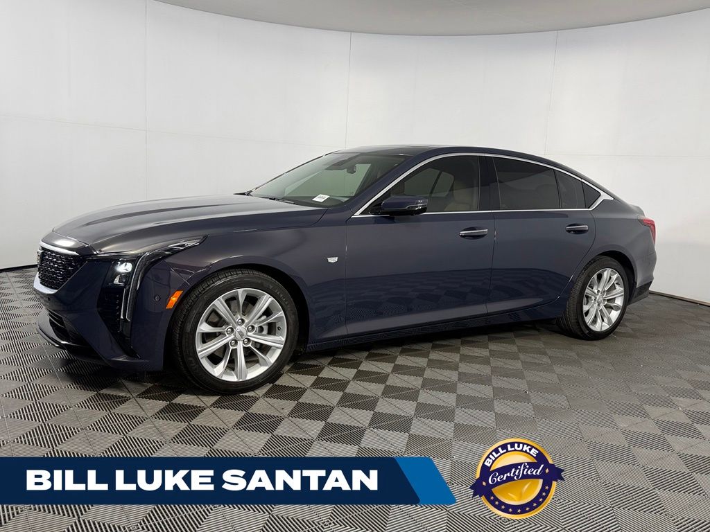 Midnight Sky Metallic 2025 Cadillac CT5 Sedan Rear-Wheel Drive Automatic