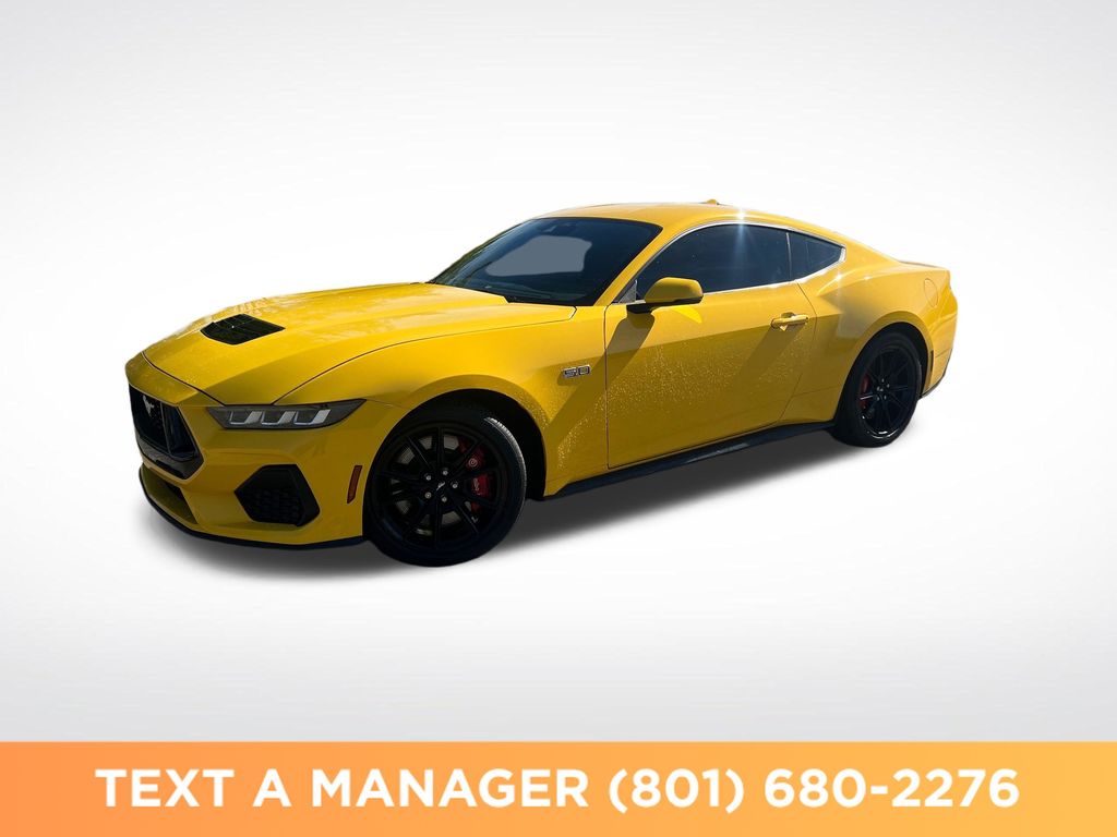 Yellow 2024 Ford Mustang Coupe Rear-Wheel Drive Automatic