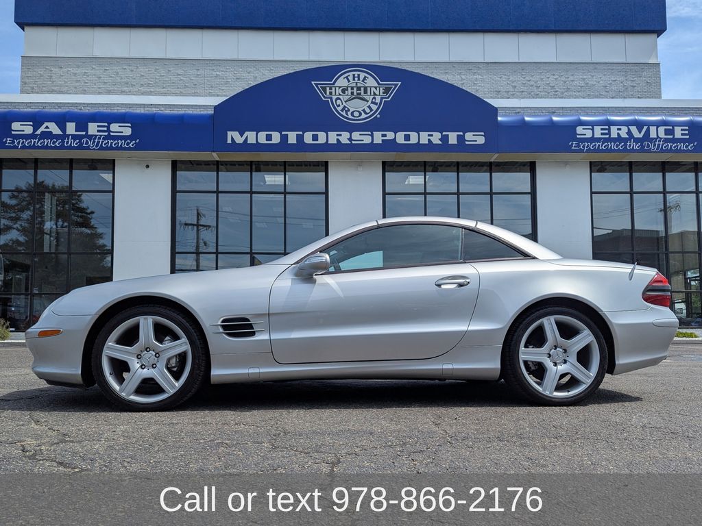 Brilliant Silver Metallic 2005 Mercedes-Benz SL-Class Convertible Rear-Wheel Drive Automatic