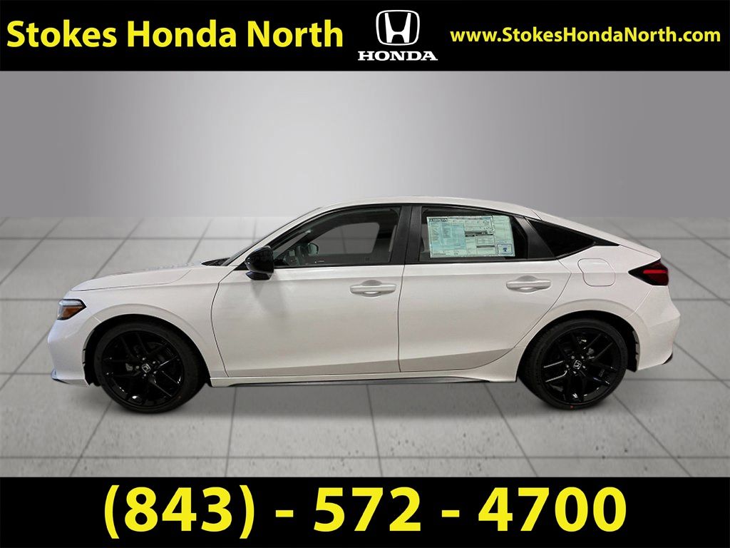 2026 Honda Civic Sport White at Stokes Honda North