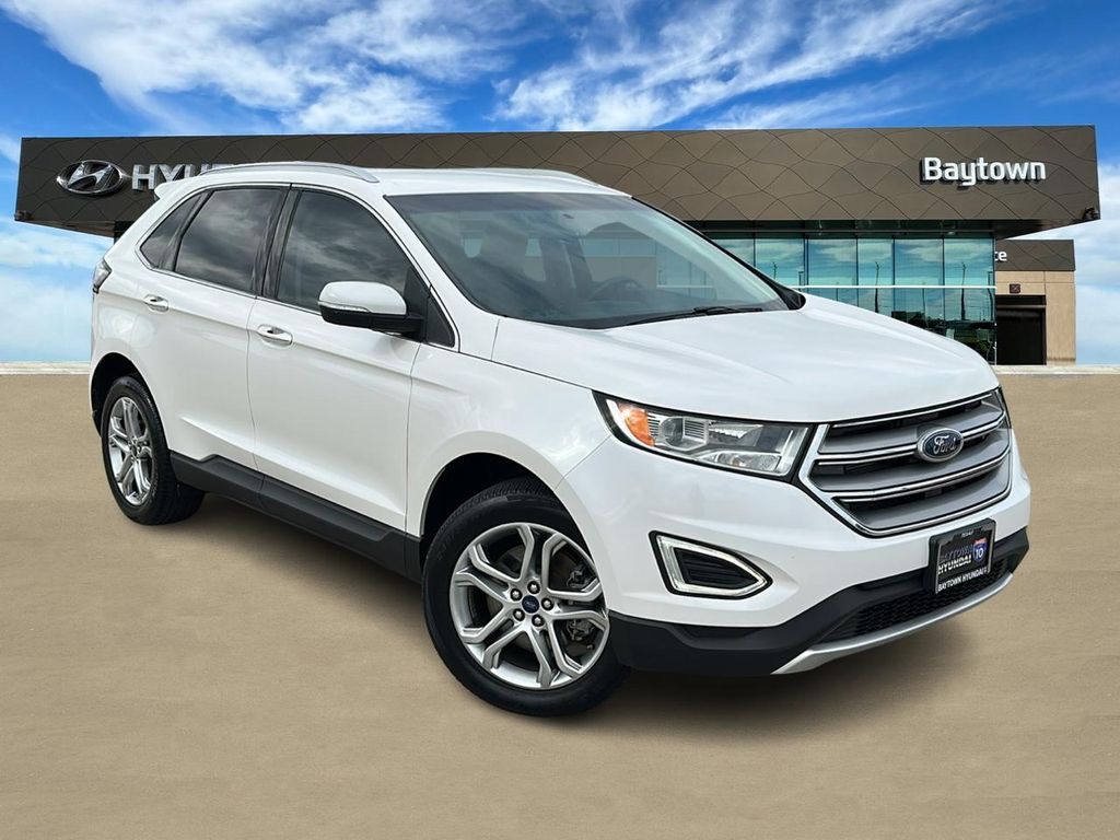 2016 Ford Edge Titanium White at Parkway Family Mazda