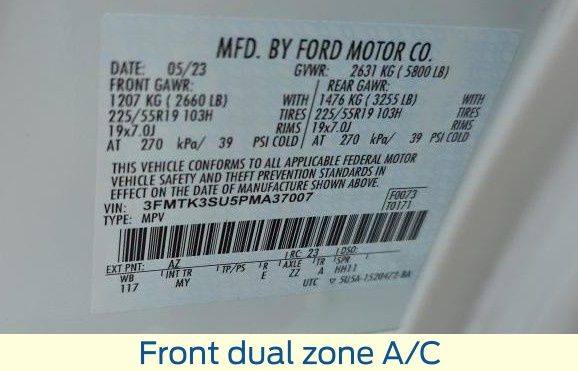 2023 Star White Metallic Tri-Coat Ford Mustang Mach-E Premium AWD SUV
