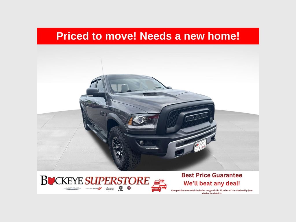 Crystal Metallic 2017 RAM 1500 Pickup Truck Four-Wheel Drive 8-Speed Automatic
