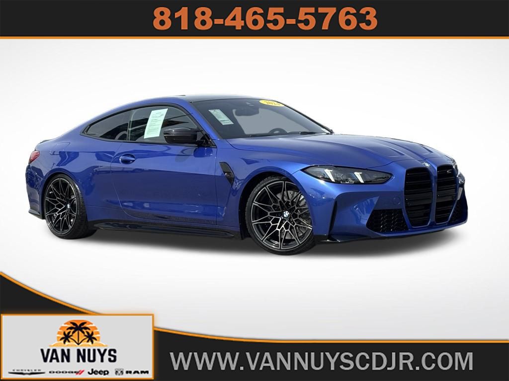 Portimao Blue Metallic 2025 BMW M4 Competition Coupe RWD Coupe Rear-Wheel Drive 8-Speed Automatic