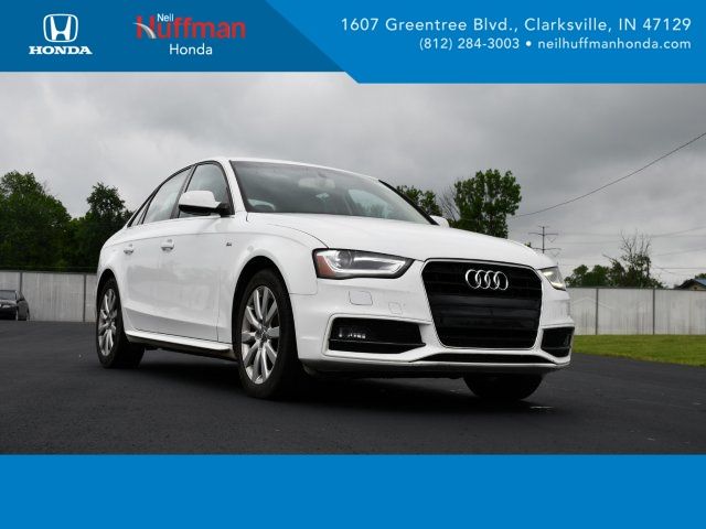Glacier White Metallic 2015 Audi A4 2.0T quattro Premium AWD Sedan All-Wheel Drive 8-Speed Automatic