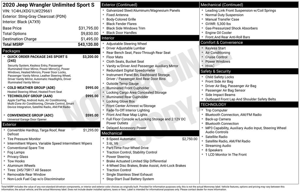 Used 2020 Jeep Wrangler SUV