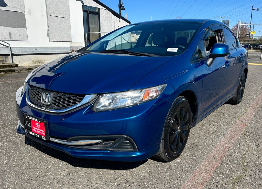 Dyno Blue Pearl 2013 Honda Civic LX Sedan Front-Wheel Drive 5-Speed Automatic