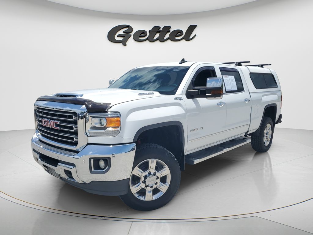 Summit White 2018 GMC Sierra 2500HD SLT Crew Cab SB 4WD Pickup Truck Four-Wheel Drive 6-Speed Automatic