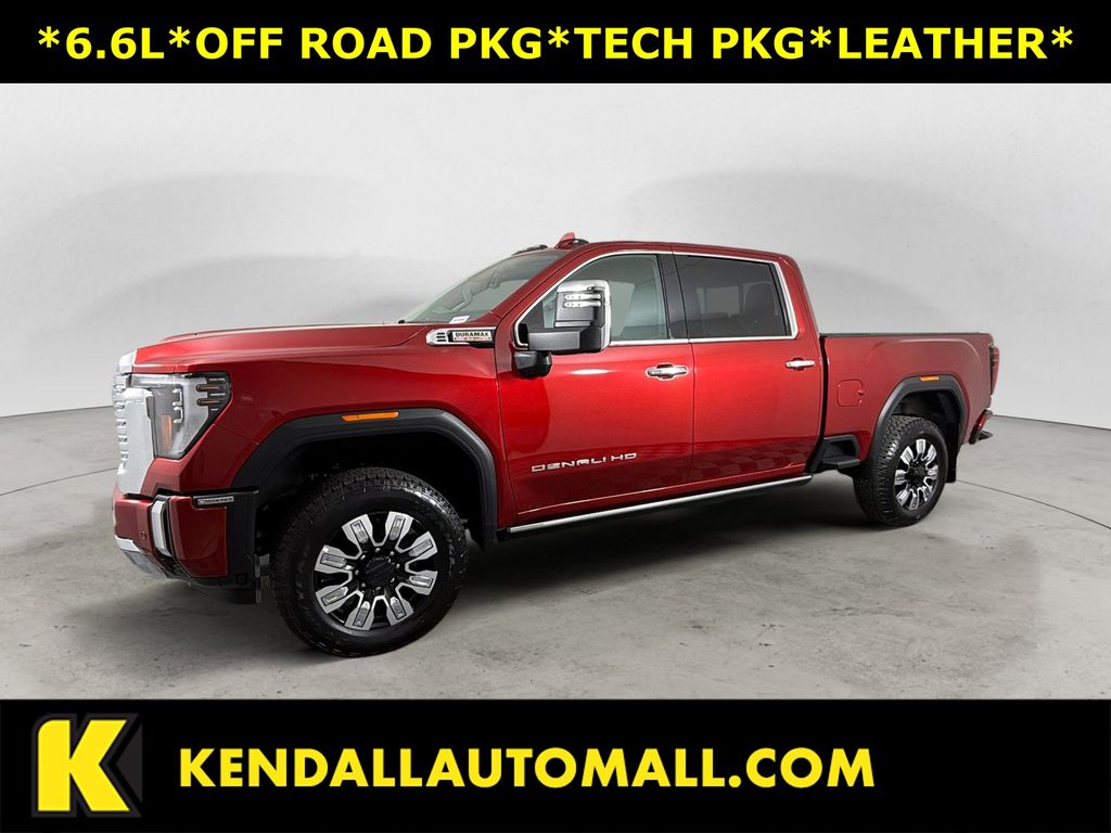 Volcanic Red 2024 GMC Sierra 3500HD Denali Crew Cab 4WD Pickup Truck Four-Wheel Drive Automatic