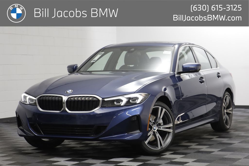 Phytonic Blue Metallic 2024 BMW 3 Series Sedan All-Wheel Drive Automatic