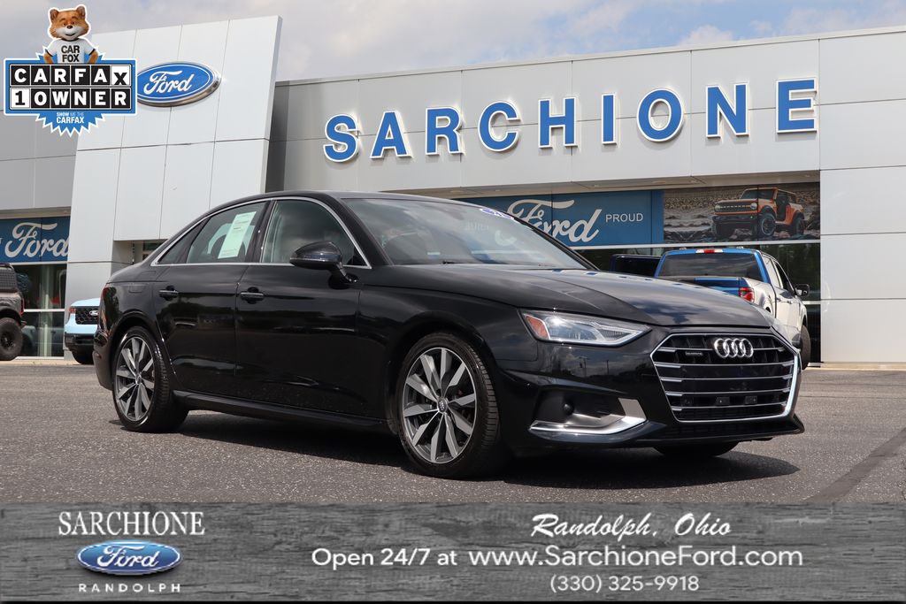 Brilliant Black 2021 Audi A4 quattro Premium 40 TFSI AWD Sedan All-Wheel Drive 7-Speed Automatic