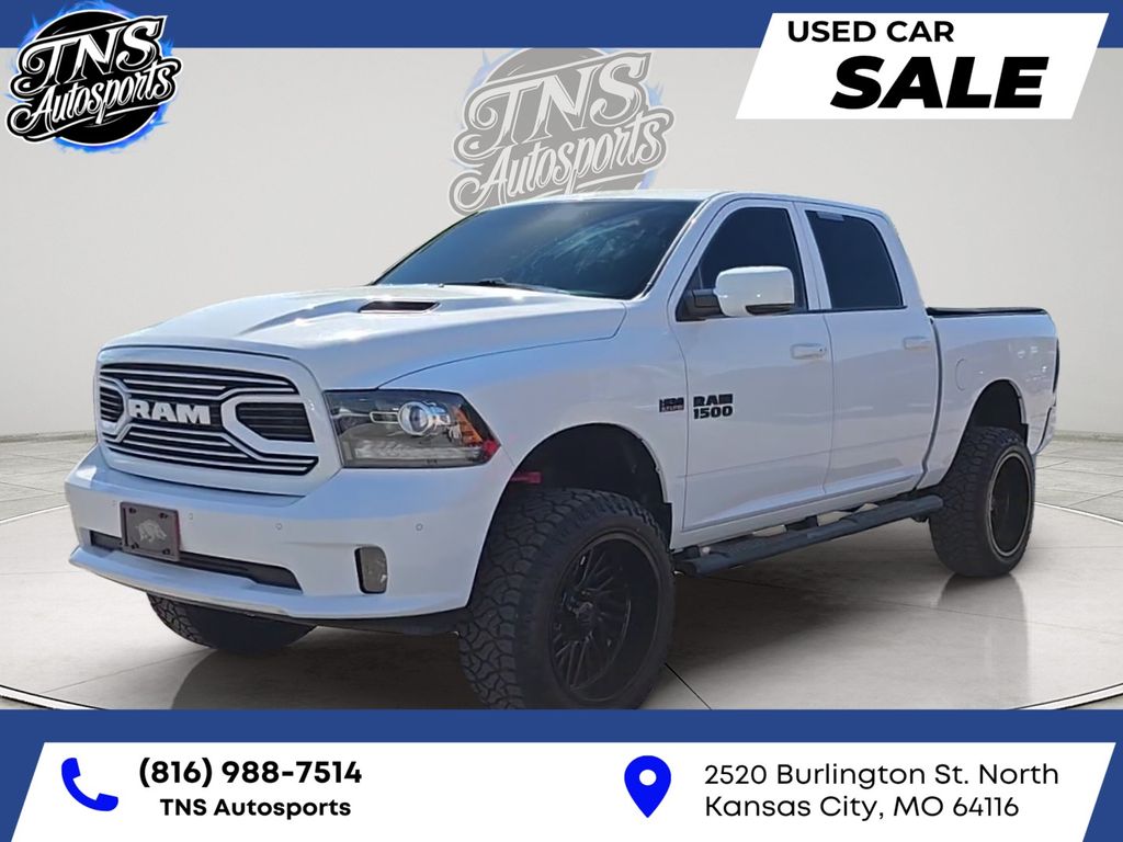 Bright White Clearcoat 2017 RAM 1500 Pickup Truck Four-Wheel Drive 8-Speed Automatic