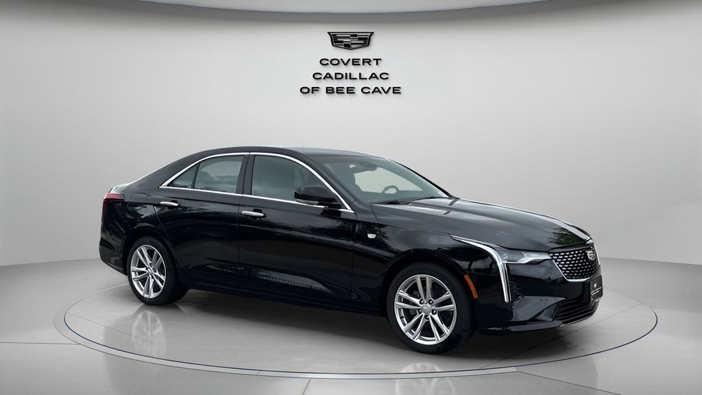 Raven Black 2026 Cadillac CT4 Luxury RWD Sedan Rear-Wheel Drive 8-Speed Automatic