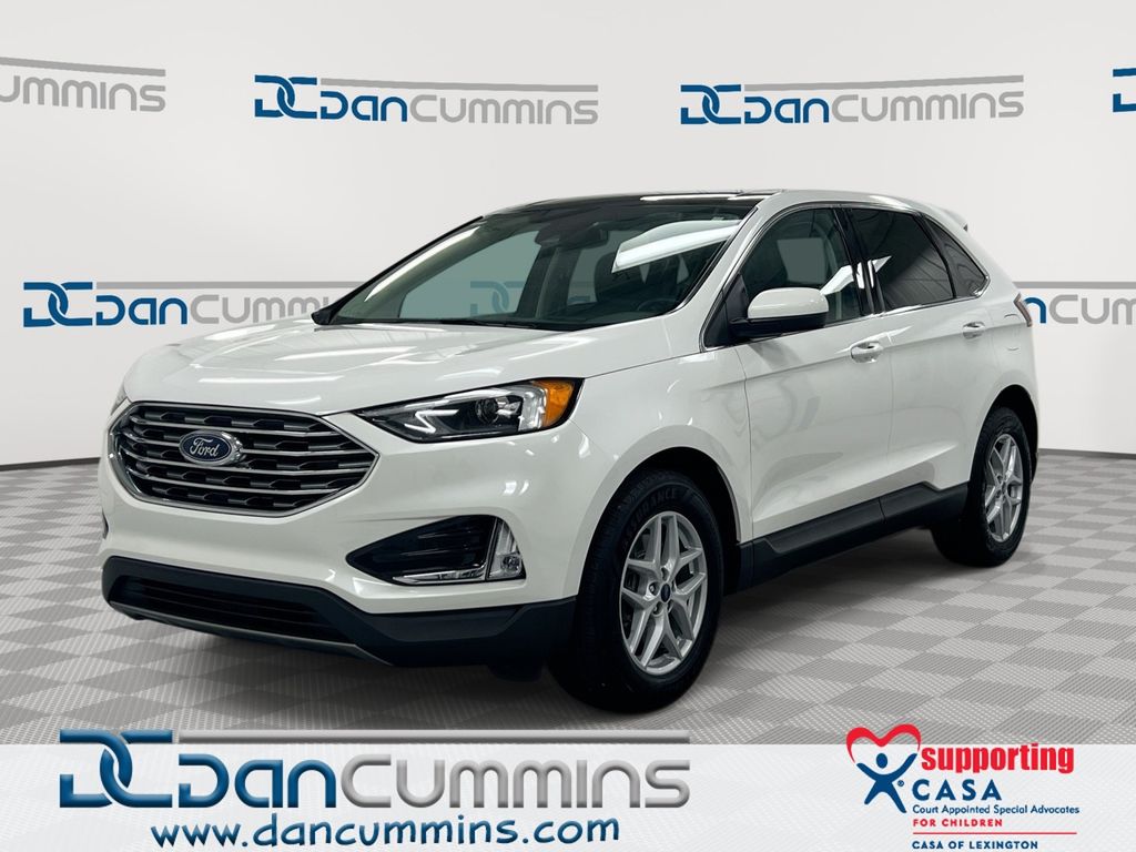 Star White Metallic Tri-Coat 2022 Ford Edge SUV / Crossover All-Wheel Drive 8-Speed Automatic