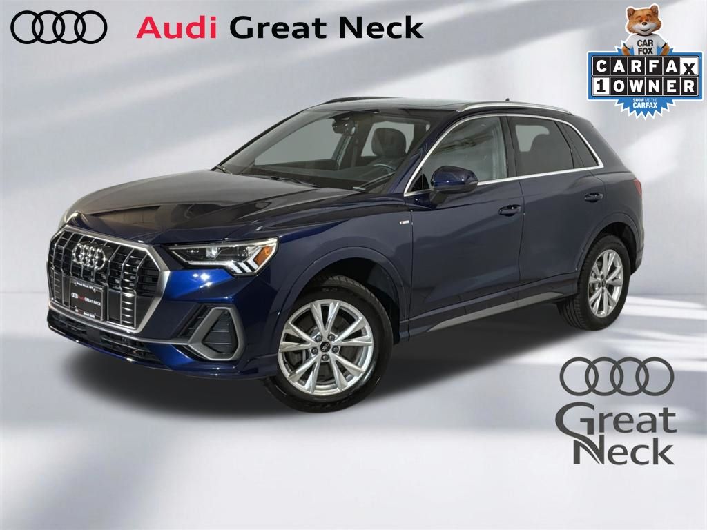 Navarra Blue Metallic 2023 Audi Q3 quattro Premium Plus S Line 45 TFSI SUV / Crossover All-Wheel Drive 8-Speed Automatic