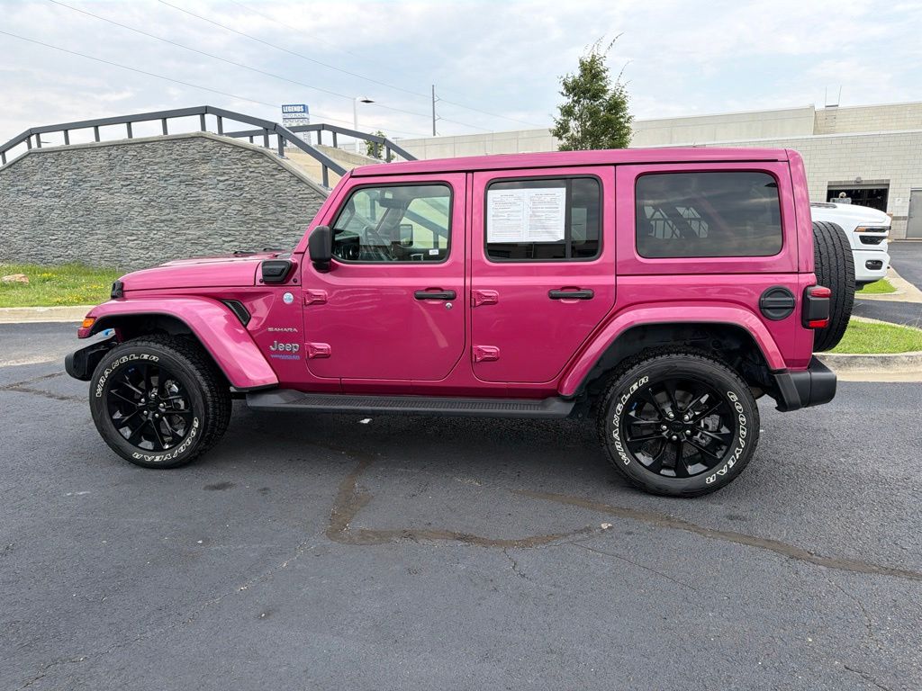 Used 2022 Red Jeep Unlimited Sahara 4xe image 4