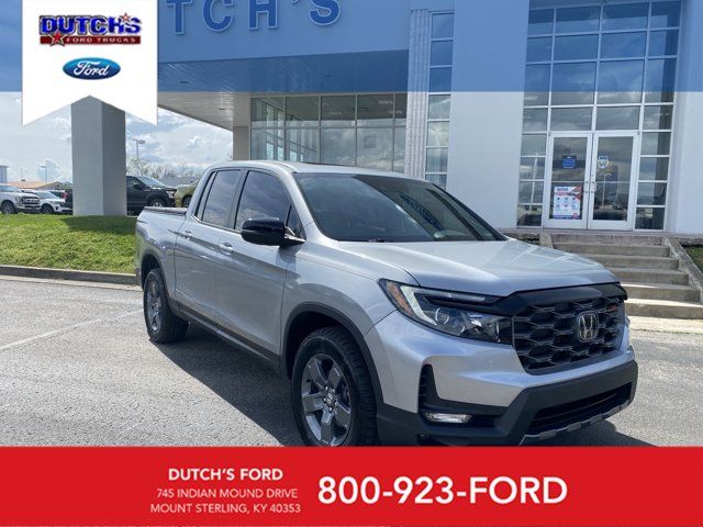 Gray 2025 Honda Ridgeline TrailSport AWD Pickup Truck All-Wheel Drive 9-Speed Automatic