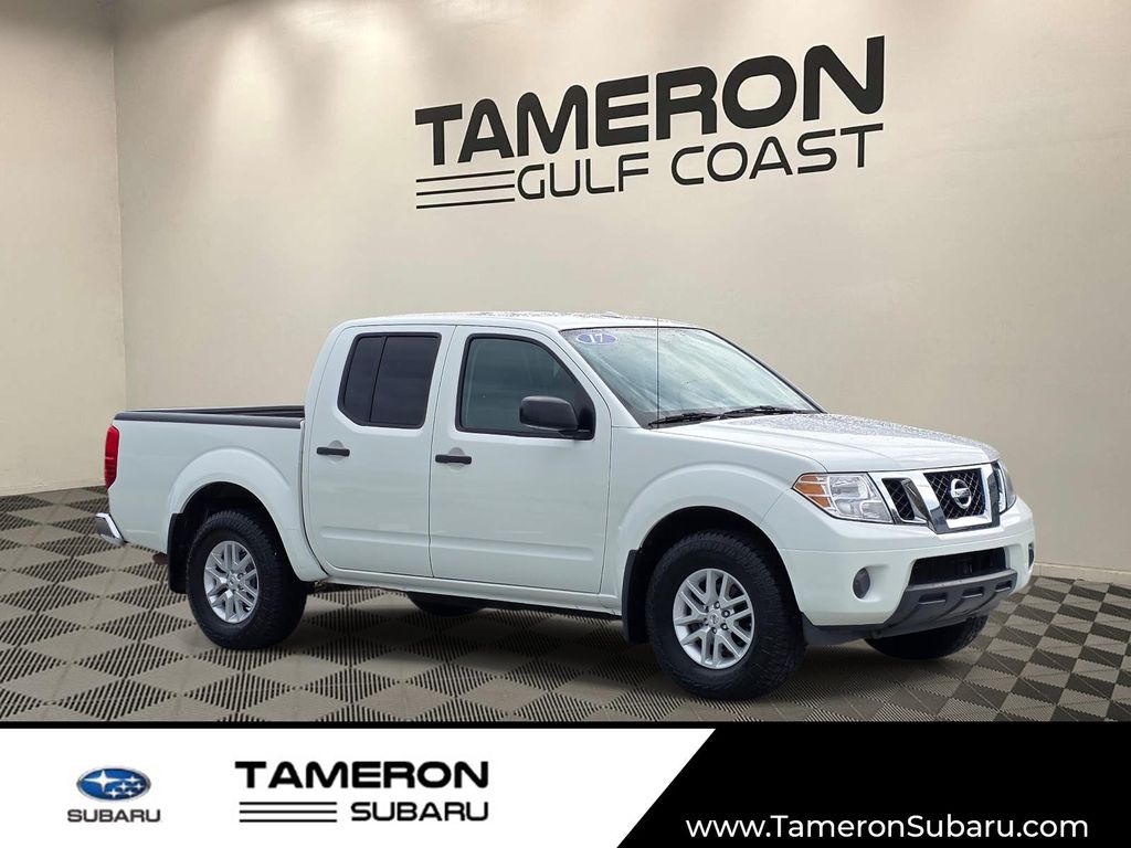 Glacier White 2017 Nissan Frontier Pickup Truck Four-Wheel Drive 5-Speed Automatic Overdrive