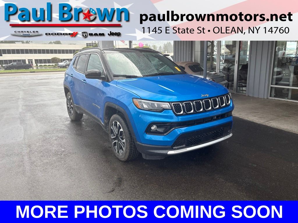 Laser Blue Pearlcoat 2023 Jeep Compass SUV / Crossover Four-Wheel Drive 8-Speed Automatic