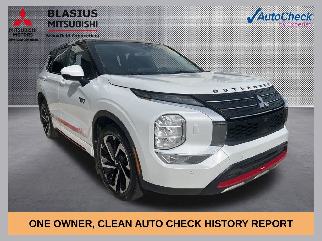 White Diamond/Black Roof 2023 Mitsubishi Outlander Hybrid Plug-in SE S-AWC SUV / Crossover All-Wheel Drive 1-Speed Automatic