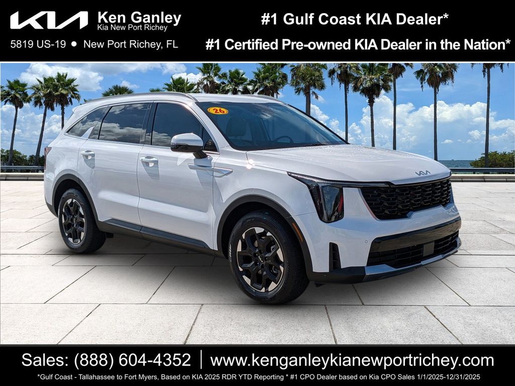 Glacial White Pearl 2026 Kia Sorento SUV / Crossover Front-Wheel Drive 8-Speed Automatic