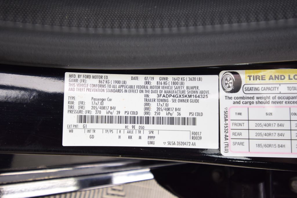 used 2019 Ford Fiesta car, priced at $7,000