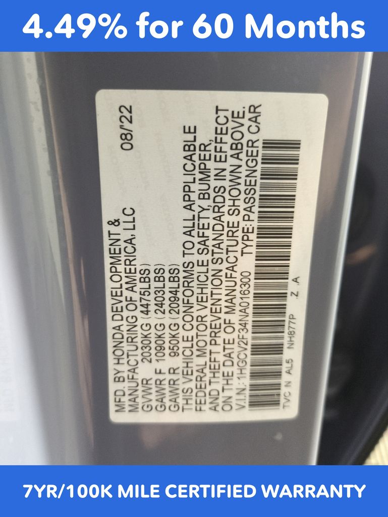Used 2022 Honda Accord Sport 2.0T For Sale in Fort Wayne, IN