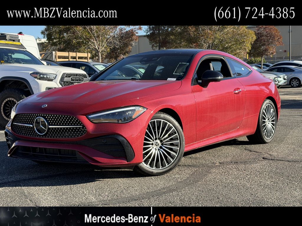 Red 2026 Mercedes-Benz CLE Coupe All-Wheel Drive 9-Speed Automatic