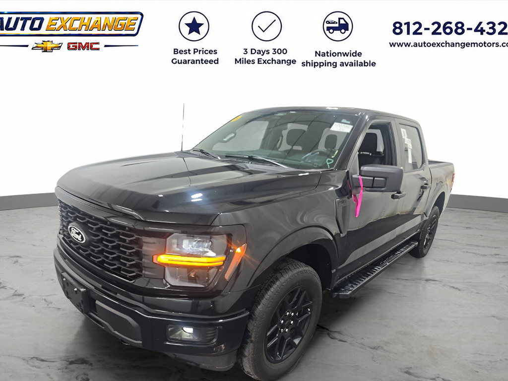 Agate Black Metallic 2024 Ford F-150 Pickup Truck Four-Wheel Drive Automatic