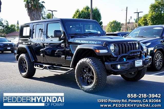 Black Clearcoat 2023 Jeep Wrangler 4xe SUV / Crossover Four-Wheel Drive 8-Speed Automatic