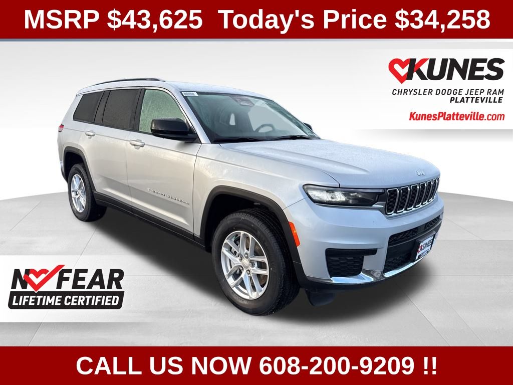Silver Zynith 2025 Jeep Grand Cherokee L Laredo 4WD SUV / Crossover Four-Wheel Drive 8-Speed Automatic