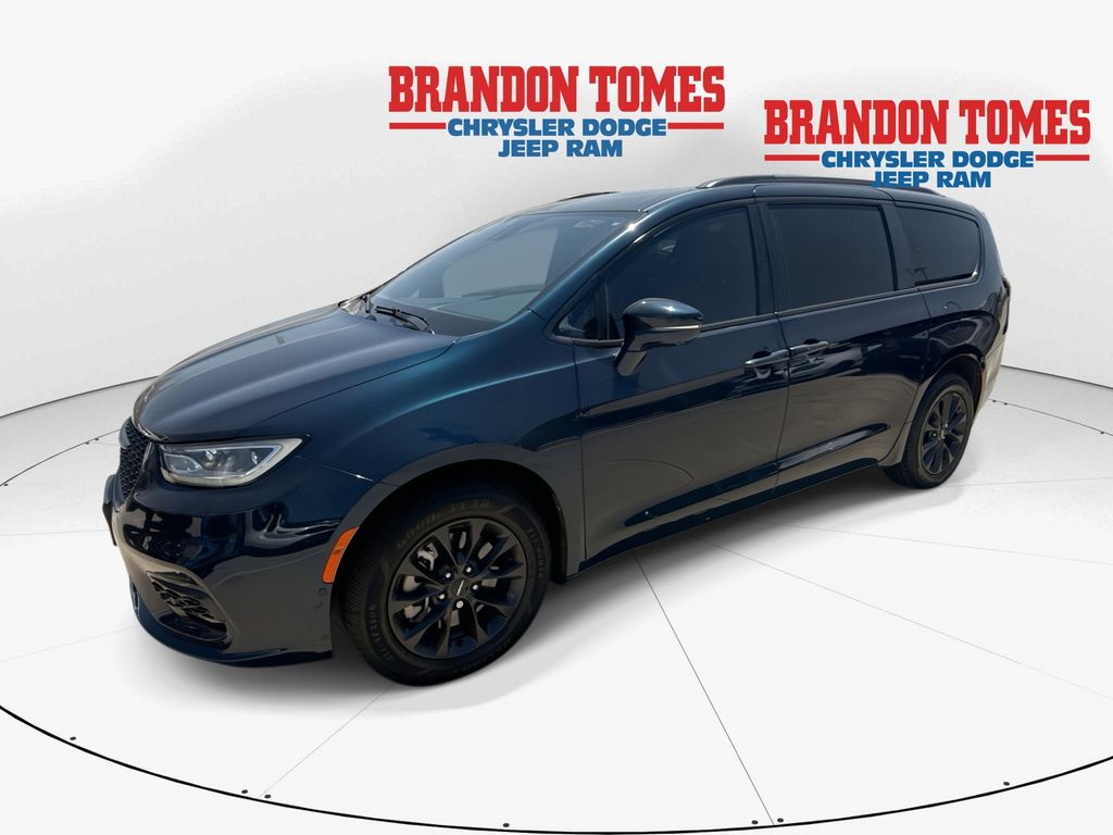 Blue Pearl 2021 Chrysler Pacifica Minivan All-Wheel Drive 9-Speed Automatic
