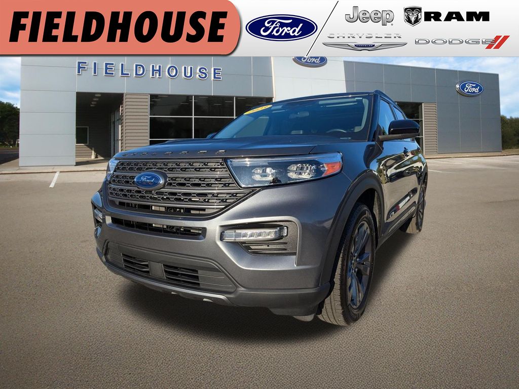 Gray Metallic 2023 Ford Explorer SUV / Crossover All-Wheel Drive Automatic