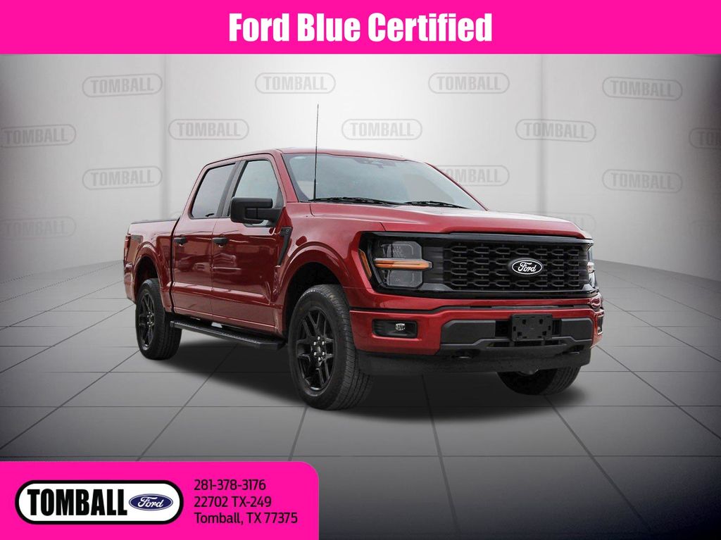 Red Metallic 2024 Ford F-150 Pickup Truck Four-Wheel Drive Automatic