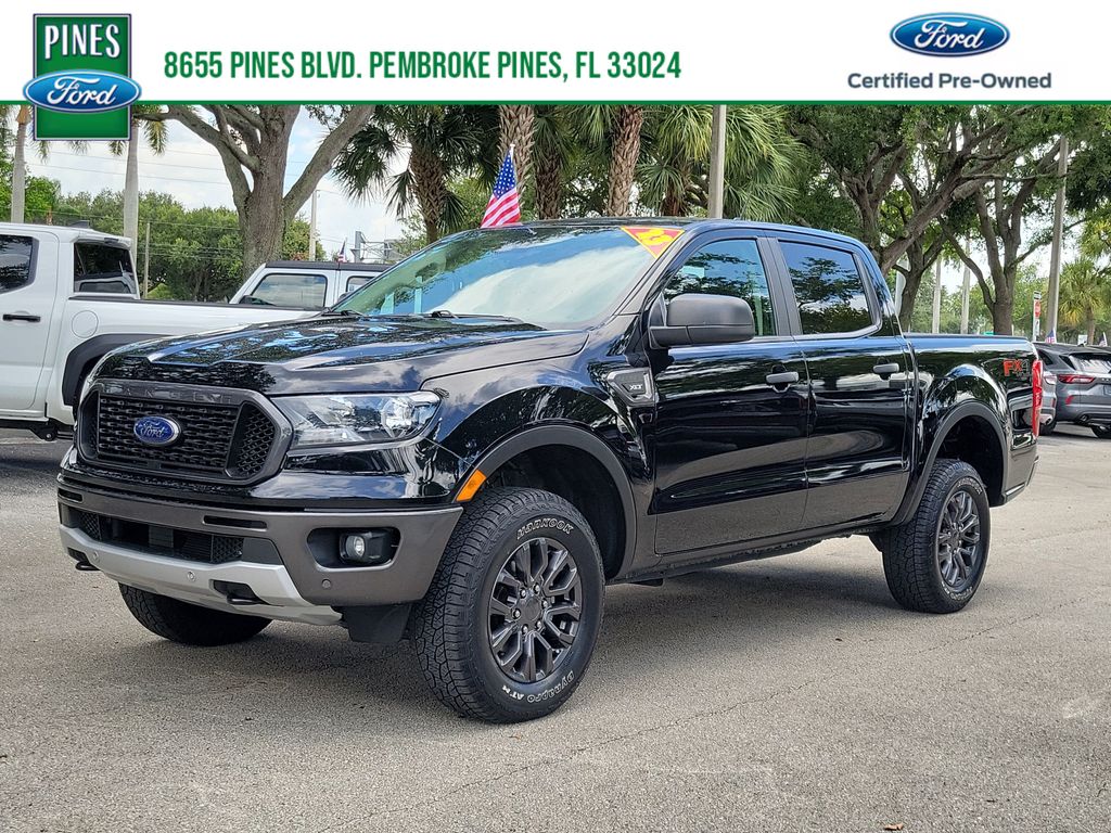 Shadow Black 2023 Ford Ranger Pickup Truck Four-Wheel Drive Automatic